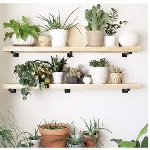 Classic Shelf Bracket 8 inch Floating Bracket for Shelves Anti-Rust (Please Read